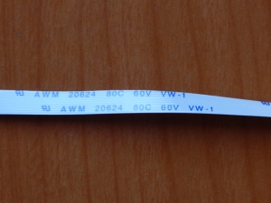 Шлейф 10-pin 200 mm (шаг=0.5 mm) прямой