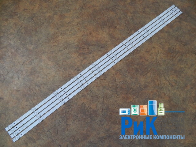 Подсветка LED TV BBK, Bravis 4 планки по 988mm 10линз (6V)  JS-D-JP50DM-101EC 50"