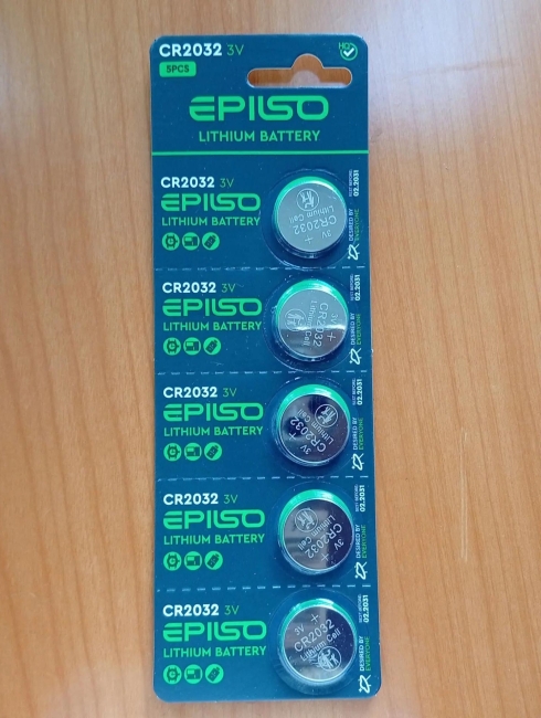 Батарейка Epilso CR2032 Lithium 3v блистер 5 шт.