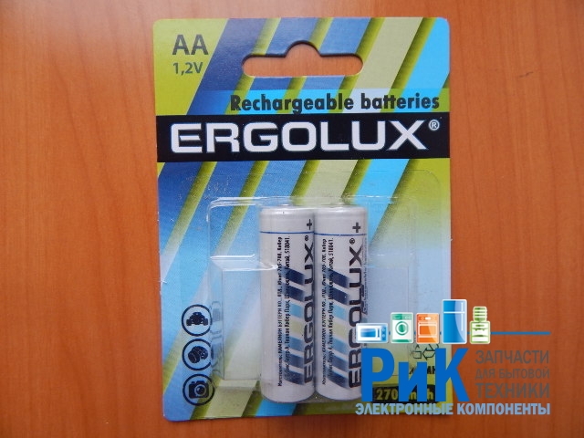 Аккумулятор Ergolux R6 (AA) Ni-MH 1.2v 2700mA
