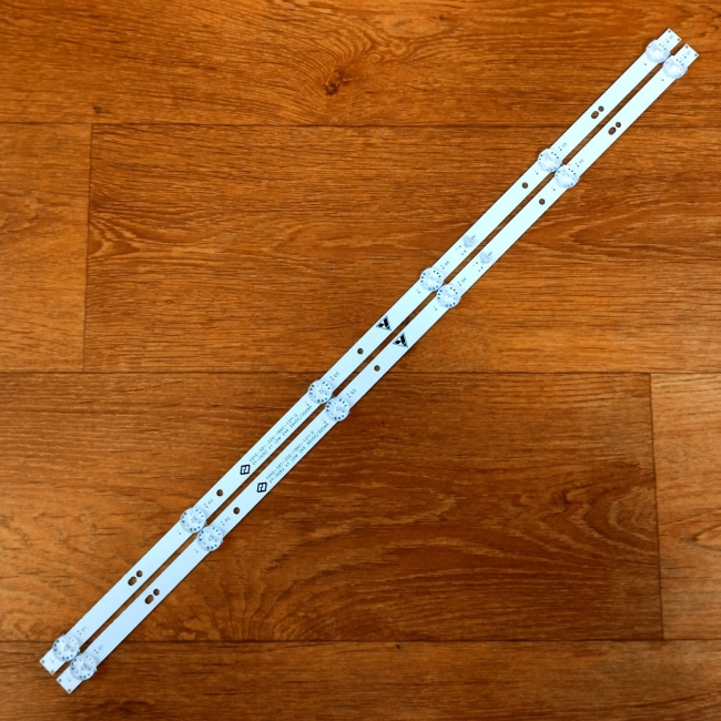 Подсветка LED TV Hartens, Irbis 2 планки по 581mm 6линз (6V) FOYE-581-320-1B6C-12*1mm 32"