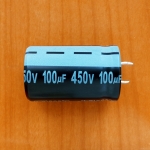 100mkF 450v  85C Jamicon LS