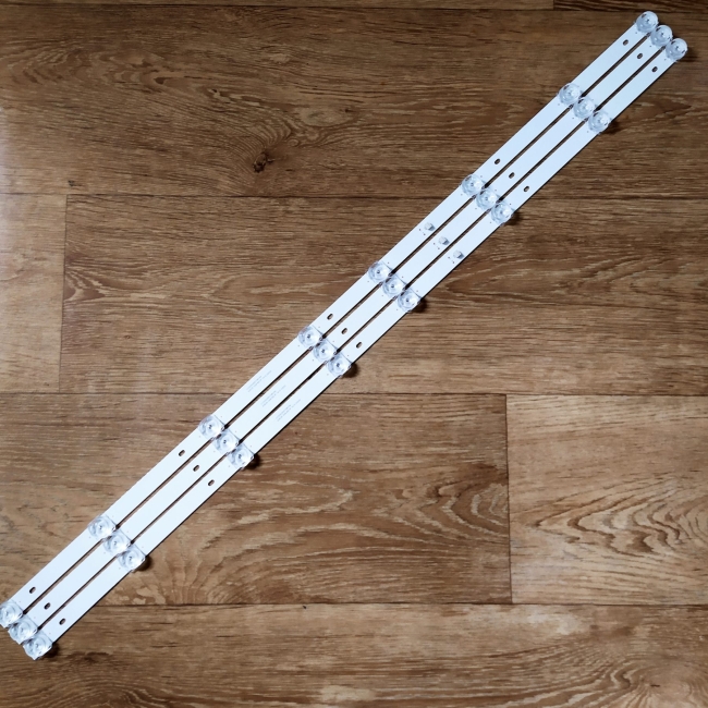 Подсветка LED TV Dexp  3 планки по 738mm 8линз (3V)  CC02430D738V04 43"