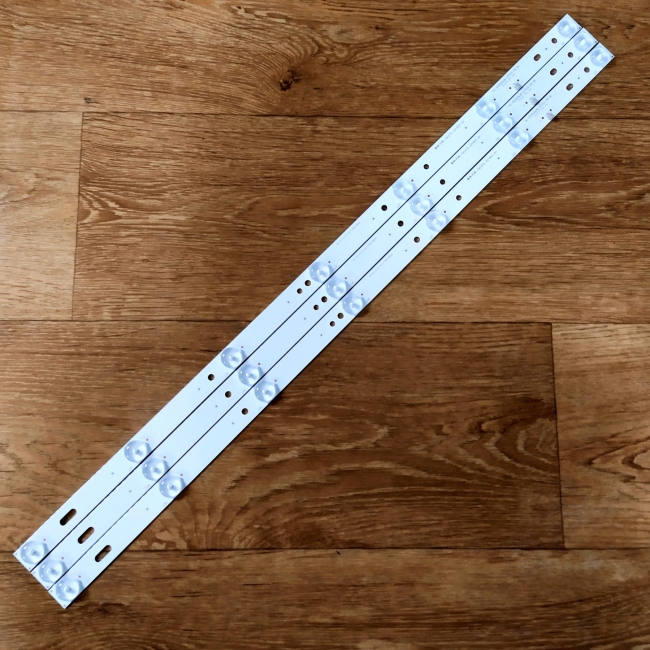 Подсветка LED TV BBK, Doffler, Shivaki 3 планки по 597mm 7линз (3V) HL-00320A28-0701S-04 32"