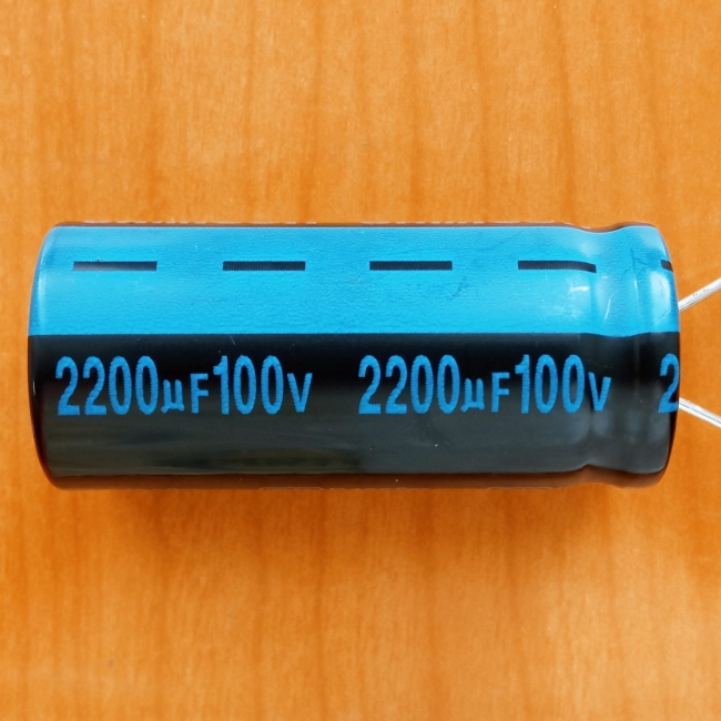 2200mkF 100v 105C Jamicon TK