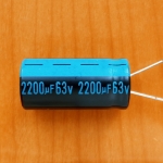 2200mkF  63v 105C Jamicon TK