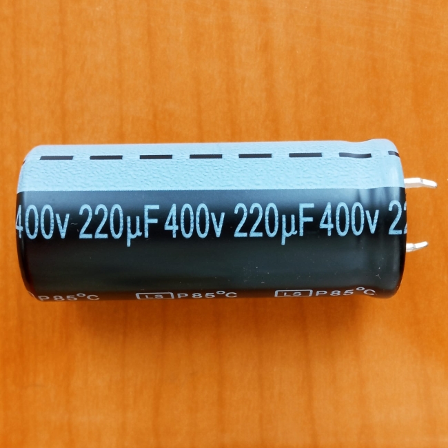 220mkF 400v 85C Jamicon LS (22x50)