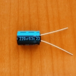 220mkF  63v 105C Jamicon TK