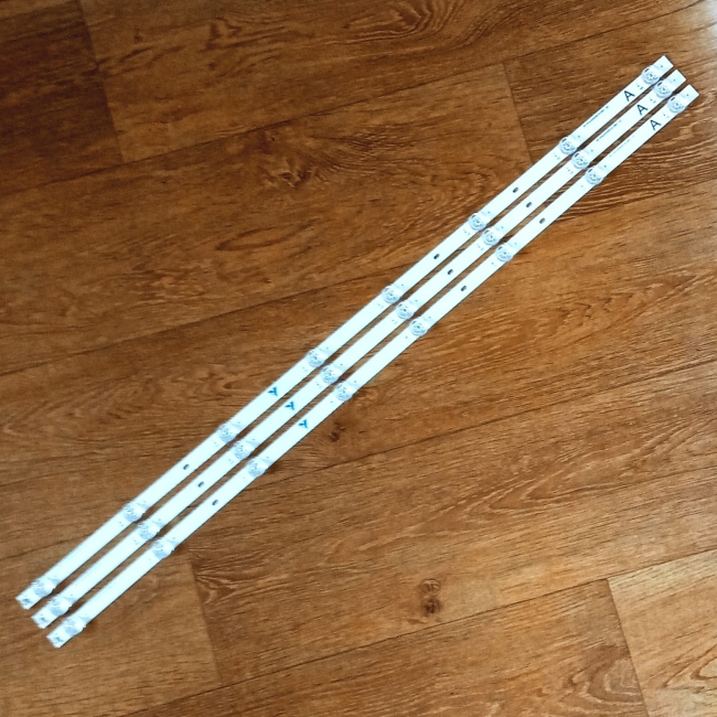 Подсветка LED TV TCL, Xiaomi 3 планки по 795mm 8линз (3V)  RF-FP430005SE30-0801 A5 43"