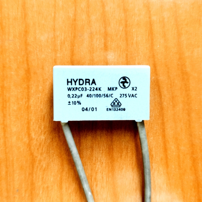CAP 0.22mkF 275V 10% (224) (MKP-X2)