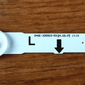 Подсветка LED TV Samsung 3 планки по 650mm 7линз (3V)  D4GE-320DC0-R3 32"