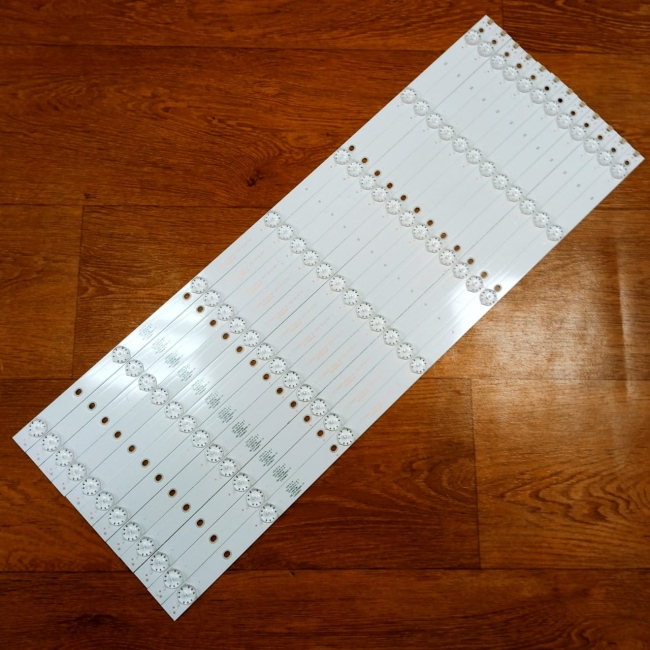 Подсветка LED TV BBK 12 планок по 615mm 7линз (6V)  CX65D07-ZC22AG-04 65"