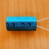 6800mkF  25v 105C Jamicon TK