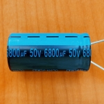 6800mkF  50v 105C Jamicon TK