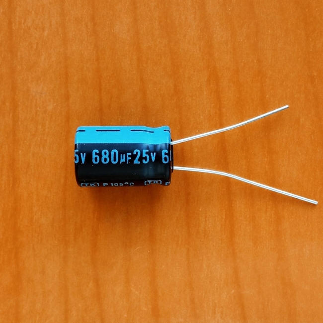680mkF 25v 105C Jamicon TK