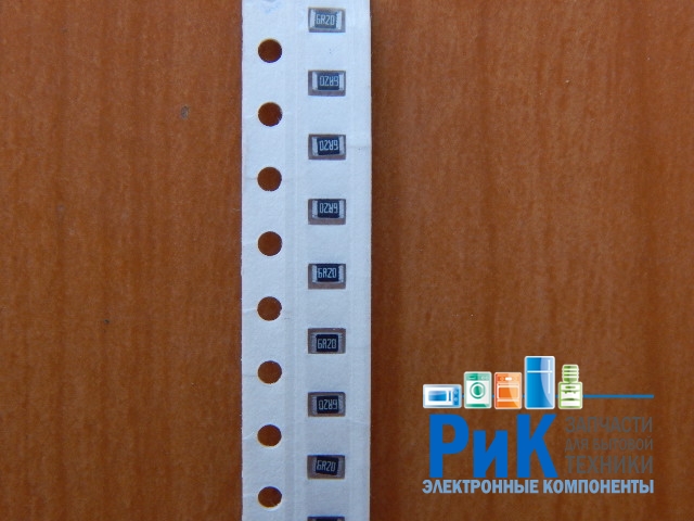 Резистор SMD        6.2om  0.125w  0805 (6R2) 5%