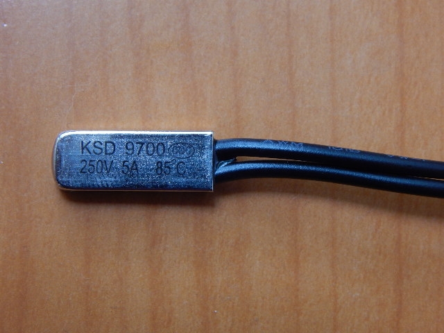 Термостат KSD9700 85C 5A (нормально замкнутый)