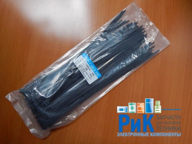 Стяжка кабельная 4.8mm x 250mm (100 шт.) черная