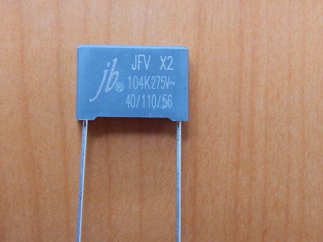 CAP 0.10mkF 275V 10% (104) (MKP-X2) (JFV0A1104K150000B)