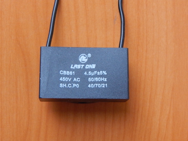 CBB61 4.5mkF 450v (гибкие выводы)