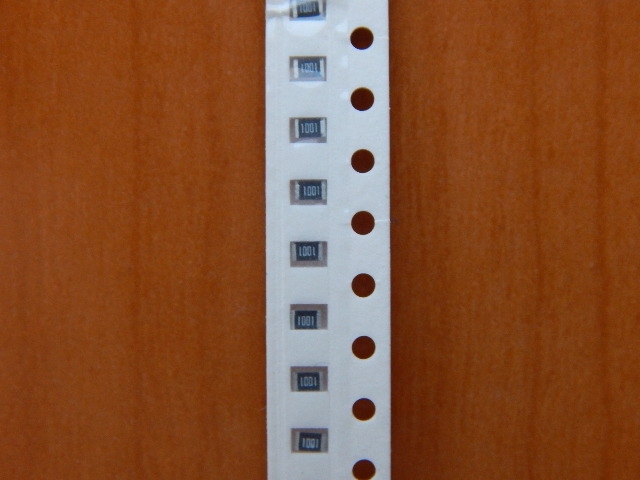 Резистор SMD     1.0kom  0.125w  0805 (1K0) 1%  (102)  (1001)