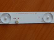 Подсветка LED TV Dexp, Harper, Telefunken 3 планки по 598mm 10линз (3V)  HL-00320A28-1001S-01 32"