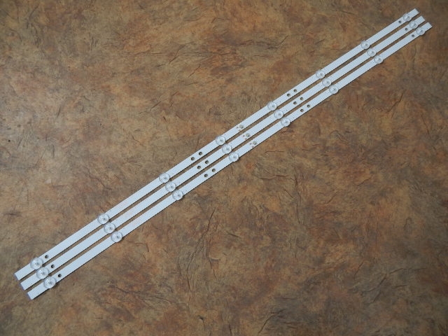 Подсветка LED TV Erisson, Витязь (Vityaz) 3 планки по 813mm 8линз (3V)  KJ43D08-ZC22AG-13E 43"