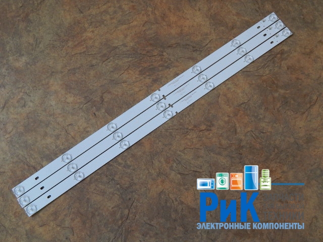 Подсветка LED TV Dexp 3 планки по 585mm 7линз (3V)  KSKK32D07-ZC21FG-04 32"