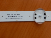 Подсветка LED TV LG  3 планки по 440mm 5линз (6V)  SSC Y19 Trident 43LM63 43"