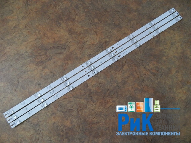 Подсветка LED TV Philips  3 планки по 770mm 8линз (3V)  4708-K43WDD-A3117N01 43"