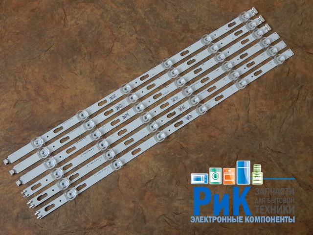 Подсветка LED TV Samsung 3 планки по 960mm 12линз (3V) JL.D500C1330-408AR-M/JL.D500C1330-408AL-M 50"