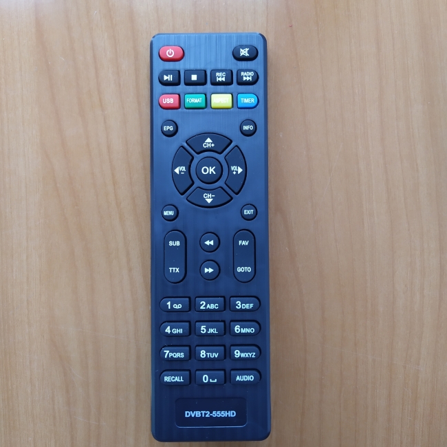 Пульт Lumax DVBT2-555HD (Вариант 2) (цифровая приставка)