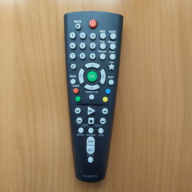 Пульт BBK RC-SMP712 DVB-T2 (цифровая приставка)