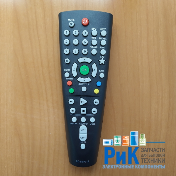 Пульт BBK RC-SMP712 DVB-T2  (цифровая приставка)