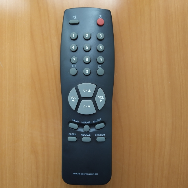 Пульт Daewoo, Supra R-33C (TV)
