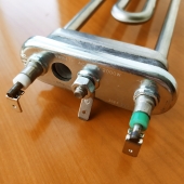 Тэн 2000W прямой с отверстием L=200mm, R=9mm  (3160280)