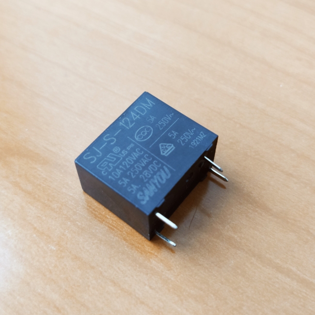 Реле 24V 5A 1C (SJ-S-124DM)