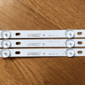 Подсветка LED TV BBK  3 планки (2xA+B) по 828mm 8линз (6V)  JS-D-JP43DM 43"
