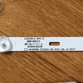 Подсветка LED TV Harper 3 планки по 852mm 8линз (3V)  HK43D08-ZC22AG-09 43"