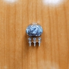 Резистор переменный 6-pin(3+3) B20K d=16mm L=20mm стерео с рифлением (№2), фото 2