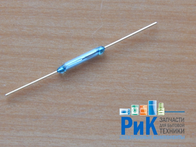 Геркон 2-pin 14mm МКА-14103 гр.А L=44mm D=2.3mm (нормально разомкнутый)