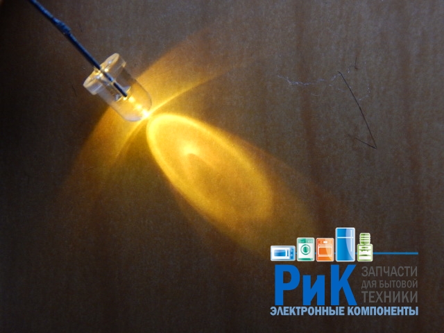 Светодиод  3mm желтый 1000mcd 30*  FYL-3014UYC