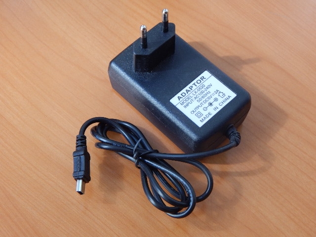Адаптер питания 220/ 5.0V 2.0A 10W (miniUSB) с индикатором LX-0520