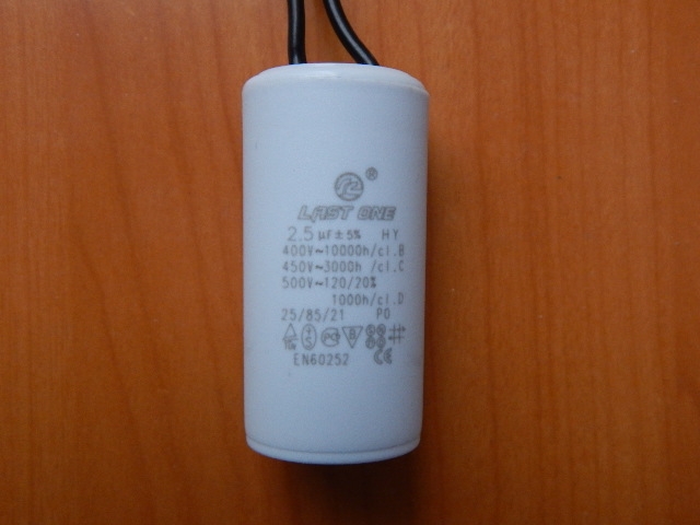 CBB60 2.5mkF 450v (гибкие выводы)