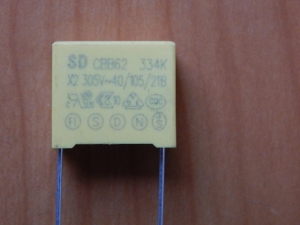 CAP  0.33mkF  305V 10% (334) (MKP-X2)  (CBB62)