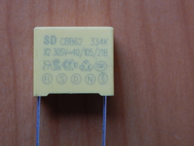 CAP 0.33mkF 305V 10% (334) (MKP-X2) (CBB62)