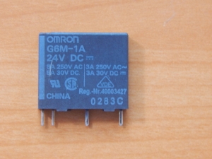 Реле  24V  5A 1C  (G6M-1A-24V DC)