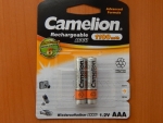 Аккумулятор Camelion HR03 (AAA) Ni-MH 1.2v 1100mA