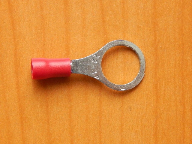 Наконечник кольцевой изолированный D=10.5mm 0.5-1.5mm² (VR1.25-10) 08-0017