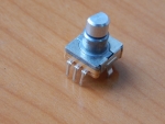 Энкодер 11.7 х 12mm, ручка мет. под спил D=6mm L=10mm (дискр.=20) с кнопкой  R1a.